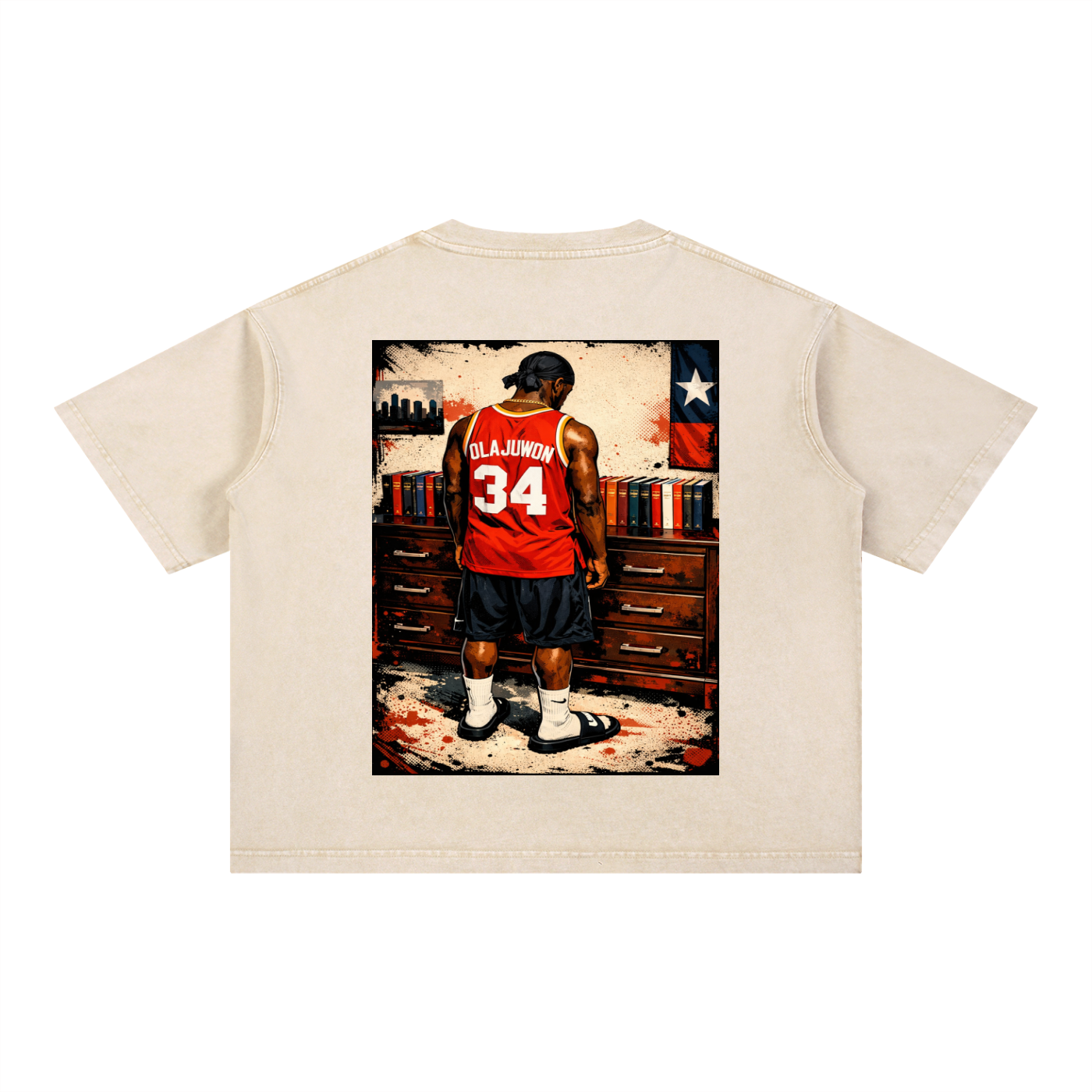 25 Bibles On My Dresser Mineral Wash Boxy Cotton T-Shirt