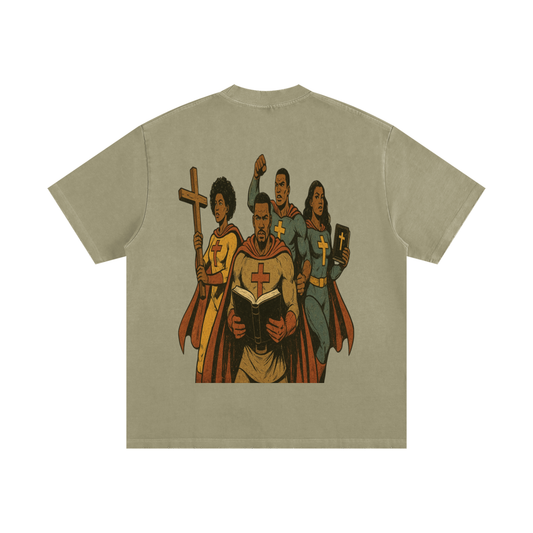 The Disciples Heavyweight Vintage Washed Frayed T-Shirt