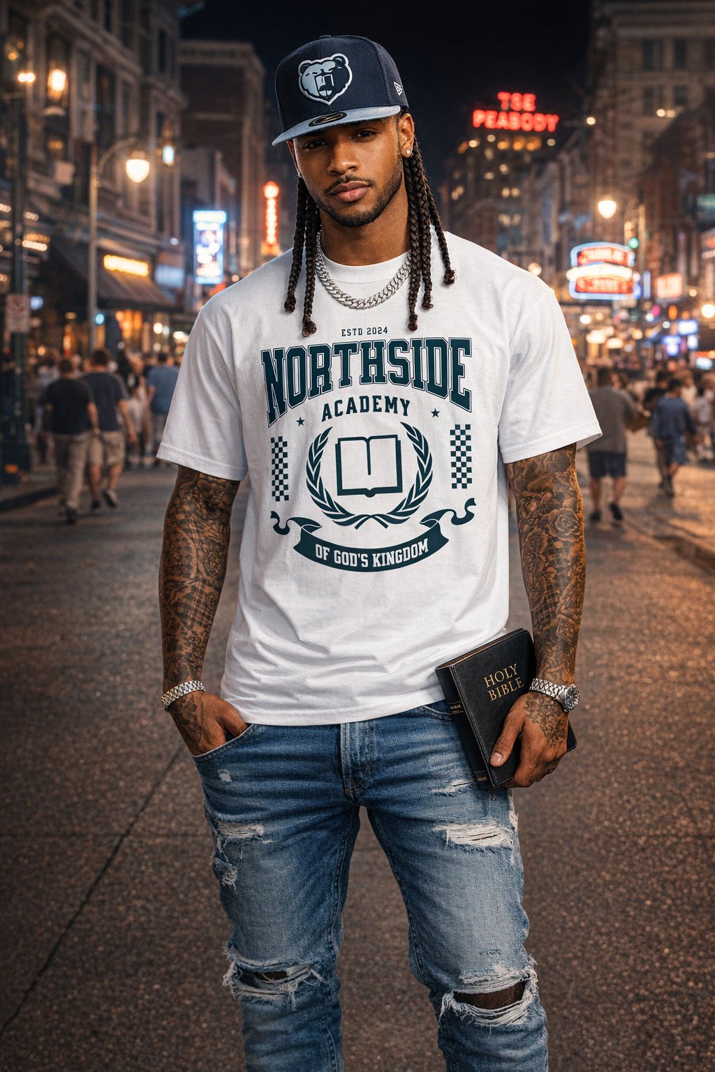 NorthSide Of The Kingdom Enzyme Washed T-Shirt