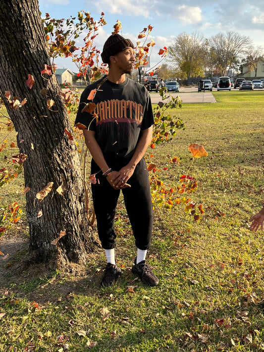 God Is Yahmatic Graphic Enzyme Washed T-Shirt