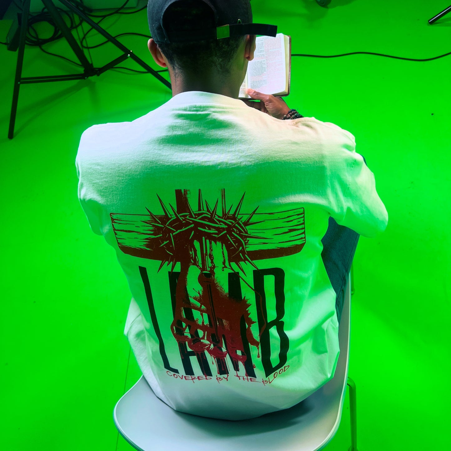 FTS-Blood Of The Lamb Enzyme Washed Graphic T-Shirt