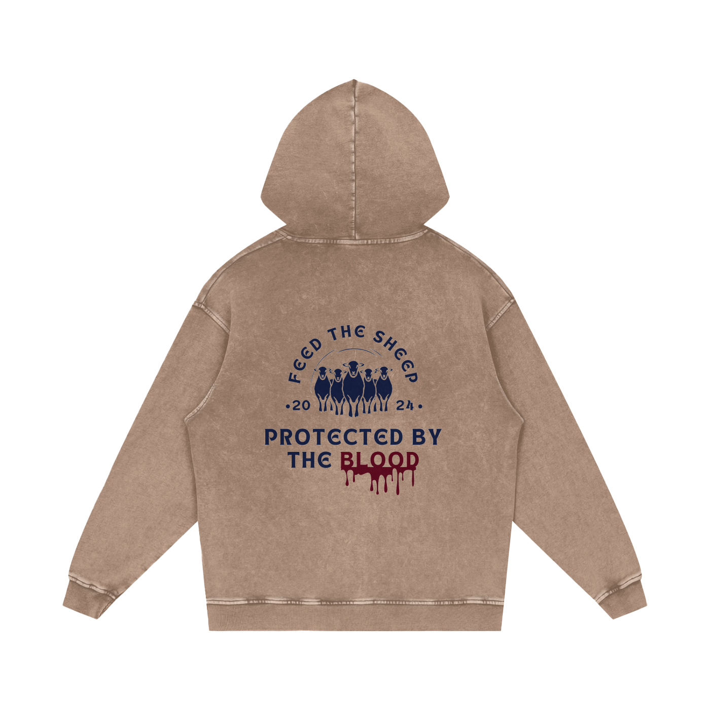 FTS- Anti Wolf Snow Washed Loose Cotton Hoodie