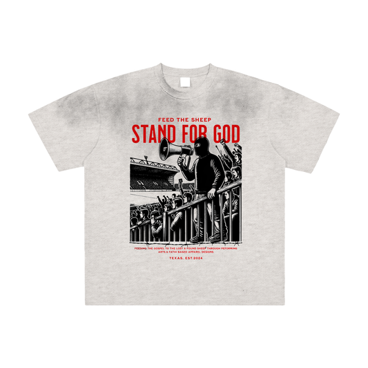 Stand For God Vintage Washed Frayed T-Shirt
