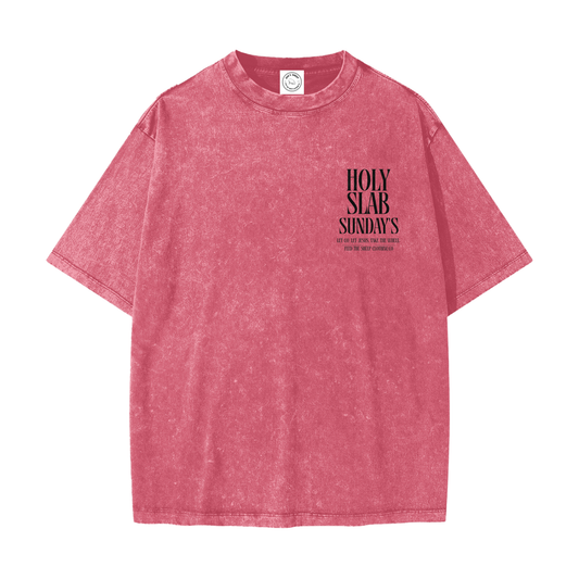 South Side Red Line Heavyweight Snow Washed T-Shirt