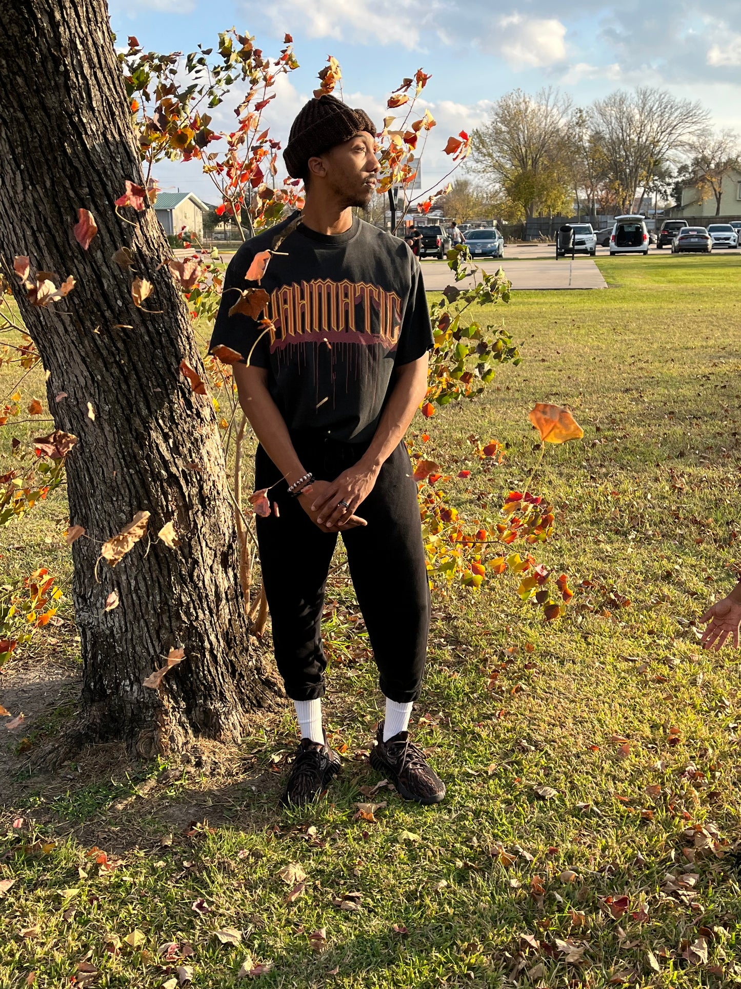 God Is Yahmatic Graphic Enzyme Washed T-Shirt