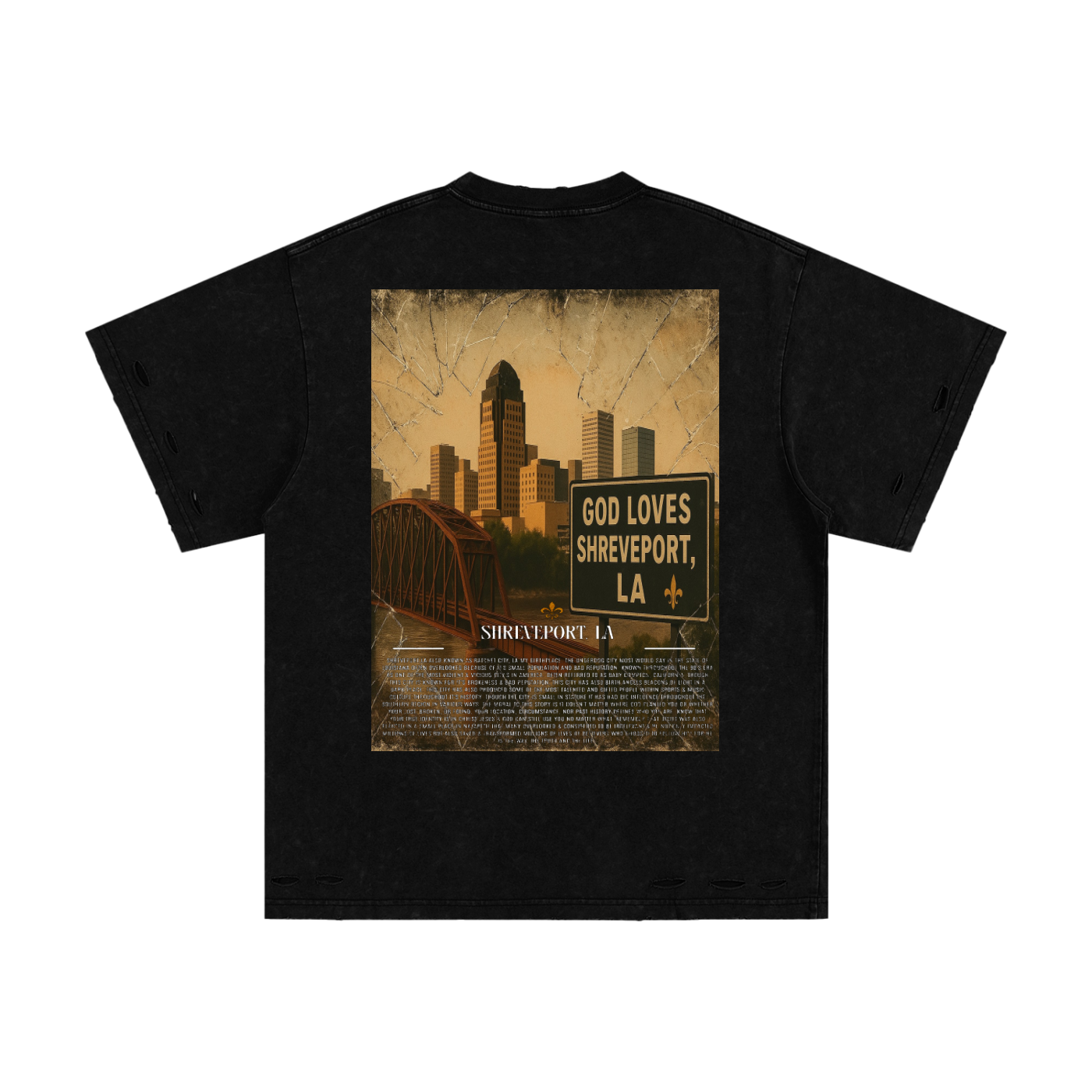 Ratchet To Righteous Limited Edition Heavyweight Snow Washed Hand-Frayed T-Shirt