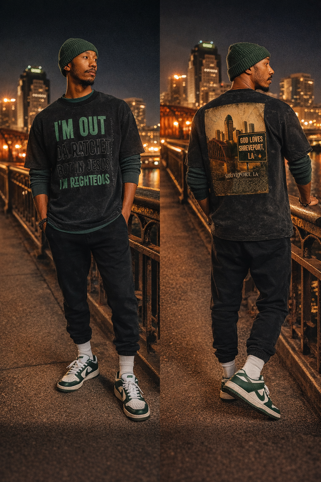 Ratchet To Righteous Limited Edition Heavyweight Snow Washed Hand-Frayed T-Shirt