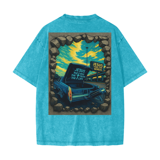 Nawfside Blue Line Heavyweight Snow Washed T-Shirt