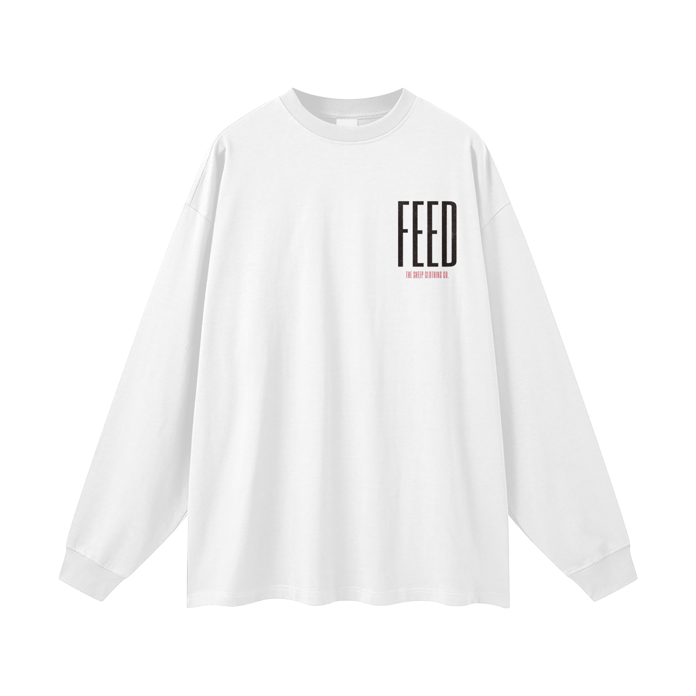 FTS- Blood of The Lamb Streetwear Unisex 305G FOG 100% Cotton Long Sleeve Tee