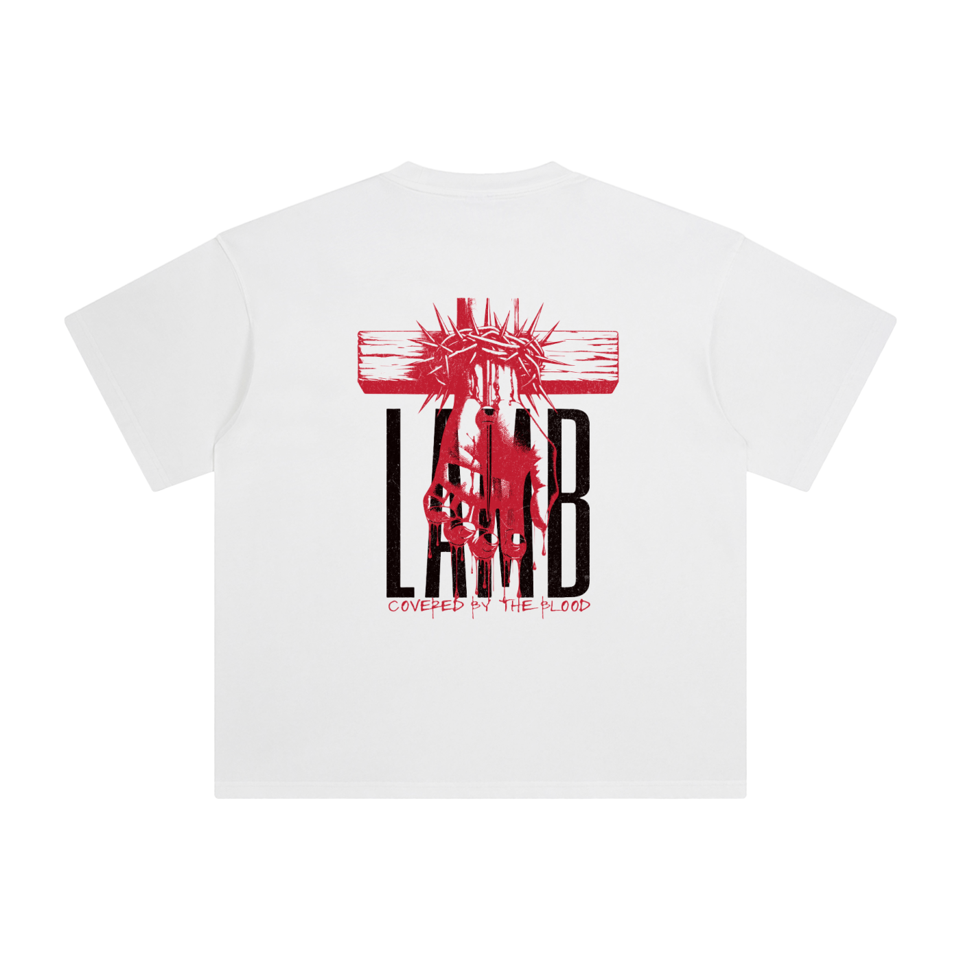FTS-Blood Of The Lamb Enzyme Washed Graphic T-Shirt